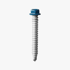 Bi Metallic Hex Head Self Drilling Screws with blue painted head