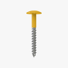 4.8 x 25 x 12mm Low Profile Wood Screw Stainless Steel A2 - RAL 1006 Maize Yellow
