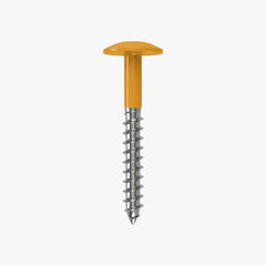 4.8 x 25 x 12mm Low Profile Wood Screw Stainless Steel A2 - RAL 1007 Daffodil Yellow