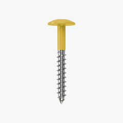 4.8 x 25 x 12mm Low Profile Wood Screw Stainless Steel A2 - RAL 1012 Lemon Yellow
