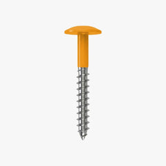 4.8 x 25 x 12mm Low Profile Wood Screw Stainless Steel A2 - RAL 1028 Melon Yellow