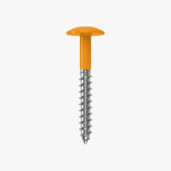 4.8 x 25 x 12mm Low Profile Wood Screw Stainless Steel A2 - RAL 1033 Dahlia Yellow