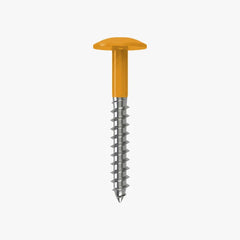 4.8 x 25 x 12mm Low Profile Wood Screw Stainless Steel A2 - RAL 1037 Sun Yellow
