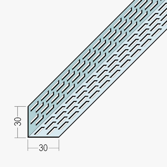Aluminium Façade Ventilation Profile 30 x 30mm Mill Finish
