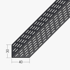 Aluminium Façade Ventilation Profile 30 x 40mm Black Finish