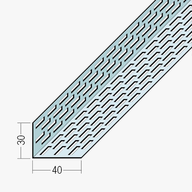 Aluminium Façade Ventilation Profile 30 x 40mm Mill Finish