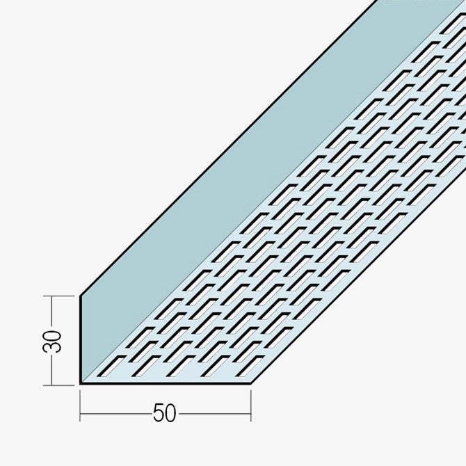 Aluminium Façade Ventilation Profile 30 x 50mm Mill Finish