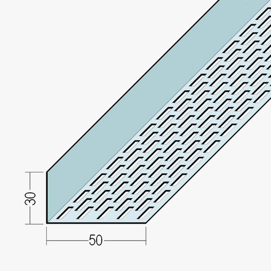 Aluminium Façade Ventilation Profile 30 x 50mm Mill Finish