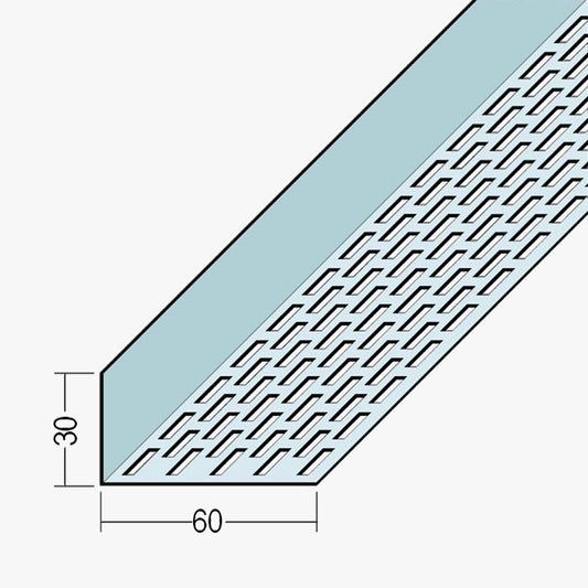 Aluminium Façade Ventilation Profile 30 x 60mm Mill Finish