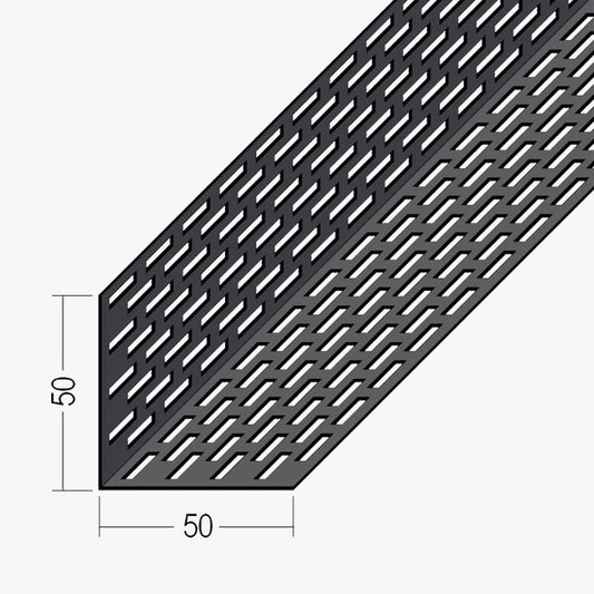 Aluminium Façade Ventilation Profile 50 x 50mm Mill Finish