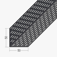 Aluminium Façade Ventilation Profile 50 x 50mm Mill Finish