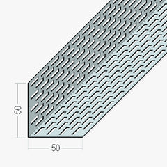 Aluminium Façade Ventilation Profile 50 x 50mm Mill Finish