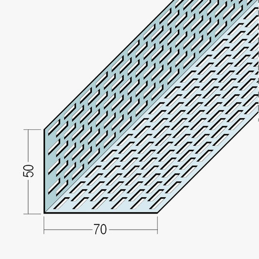 Aluminium Façade Ventilation Profile 50 x 70mm Mill Finish