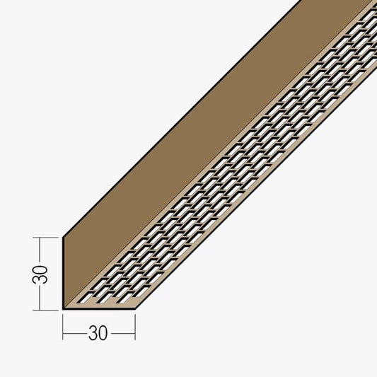 PVC Façade Ventilation Profile 30 x 30mm