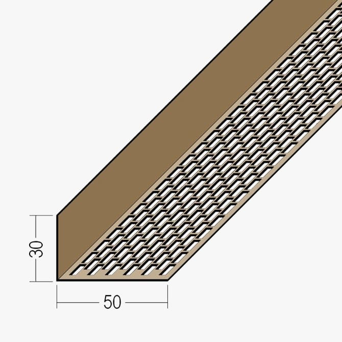 PVC Façade Ventilation Profile 30 x 50mm
