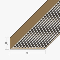 PVC Façade Ventilation Profile 30 x 90mm