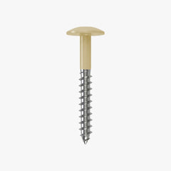 4.8 x 25 x 12mm Low Profile Wood Screw Stainless Steel A2 - RAL 1001 Beige