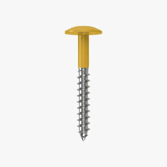 4.8 x 25 x 12mm Low Profile Wood Screw Stainless Steel A2 - RAL 1005 Honey Yellow