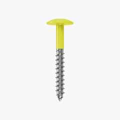 4.8 x 25 x 12mm Low Profile Wood Screw Stainless Steel A2 - RAL 1016 Sulfur Yellow