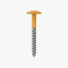 4.8 x 25 x 12mm Low Profile Wood Screw Stainless Steel A2 - RAL 1017 Saffron Yellow