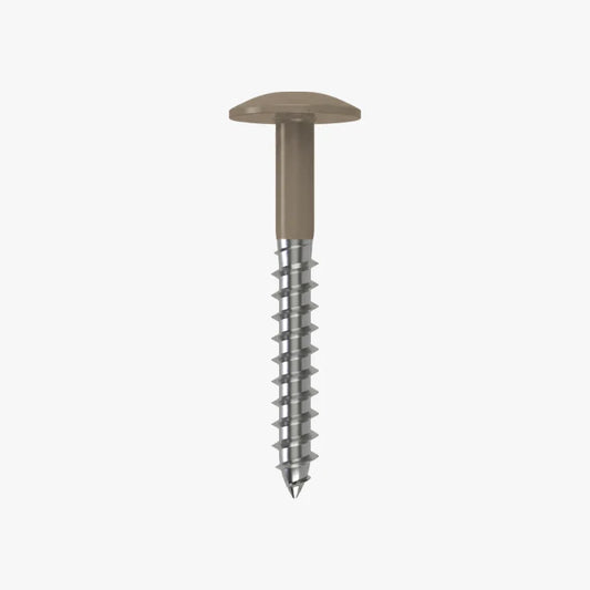 4.8 x 25 x 12mm Low Profile Wood Screw Stainless Steel A2 - RAL 1035 Pearl Beige