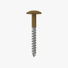 4.8 x 25 x 12mm Low Profile Wood Screw Stainless Steel A2 - RAL 1036 Pearl Gold