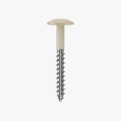 4.8 x 25 x 12mm Low Profile Wood Screw Stainless Steel A2 - RAL 9001 Cream