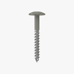 4.8 x 25 x 12mm Low Profile Wood Screw Stainless Steel A2 - RAL 9022 Pearl Light Grey