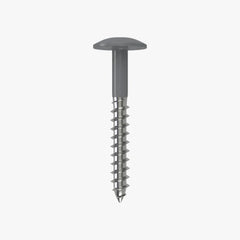 4.8 x 25 x 12mm Low Profile Wood Screw Stainless Steel A2 - RAL 9023 Pearl Light Grey