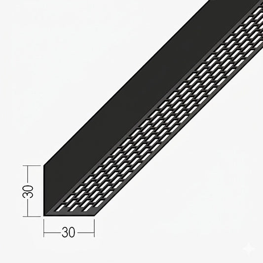 PVC Ventilation Profile 30 x 30mm x 2.5m