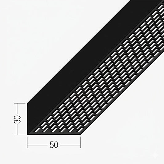 PVC Ventilation Profile 30 x 50mm x 2.5m