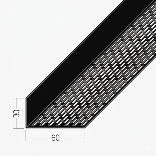 PVC Ventilation Profile 30 x 60mm x 2.5m