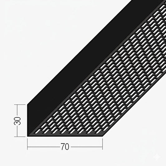 PVC Ventilation Profile 30 x 70mm x 2.5m