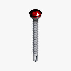 Bi Metallic Stainless Steel Steel Self Drilling Low Profile Screws - 5.5 x 50 x 12mm
