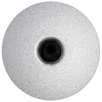 A wet painted panel rivet in silver